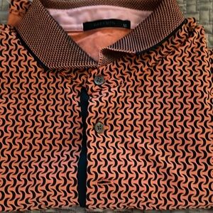 Greyson Size XL light coral orange and black